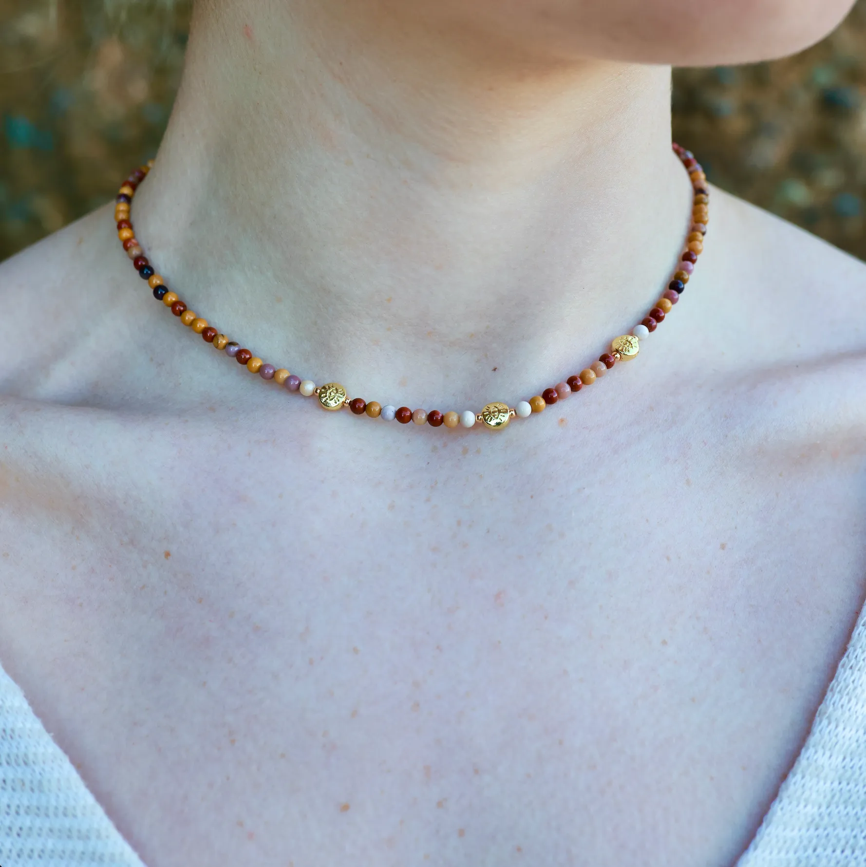 THE DAINTY- EYES- Mookaite- NECKLACE
