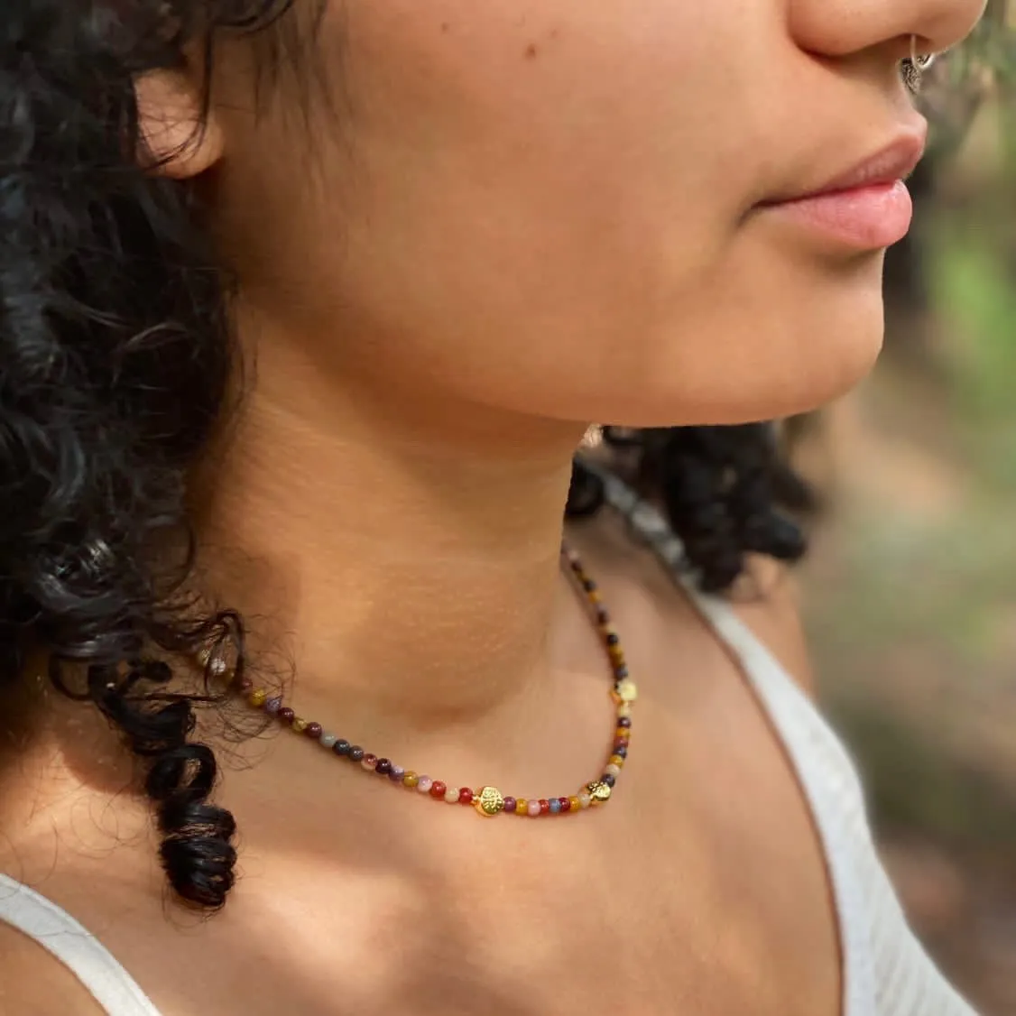 THE DAINTY- EYES- Mookaite- NECKLACE
