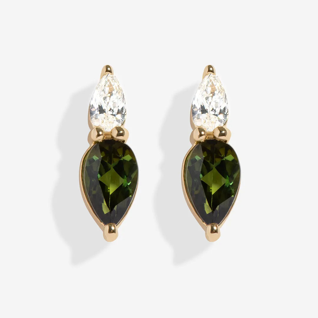 Tourmaline Earrings | 10ct Gold
