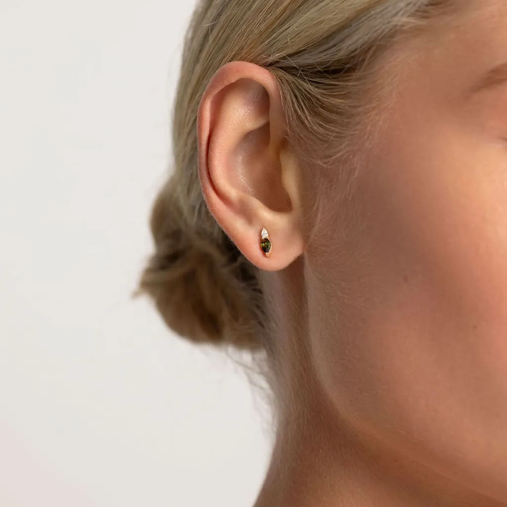 Tourmaline Earrings | 10ct Gold