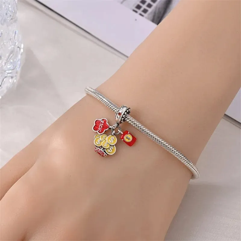 Triple Rich Fortune Dangle Charm