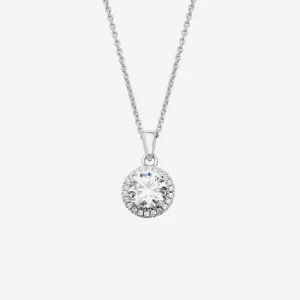 True Elegance Necklace - Round | Sterling Silver