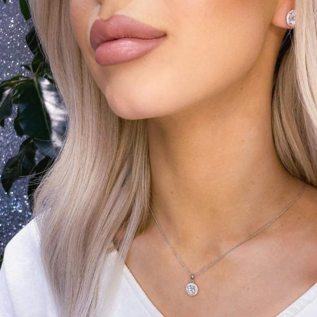 True Elegance Necklace - Round | Sterling Silver