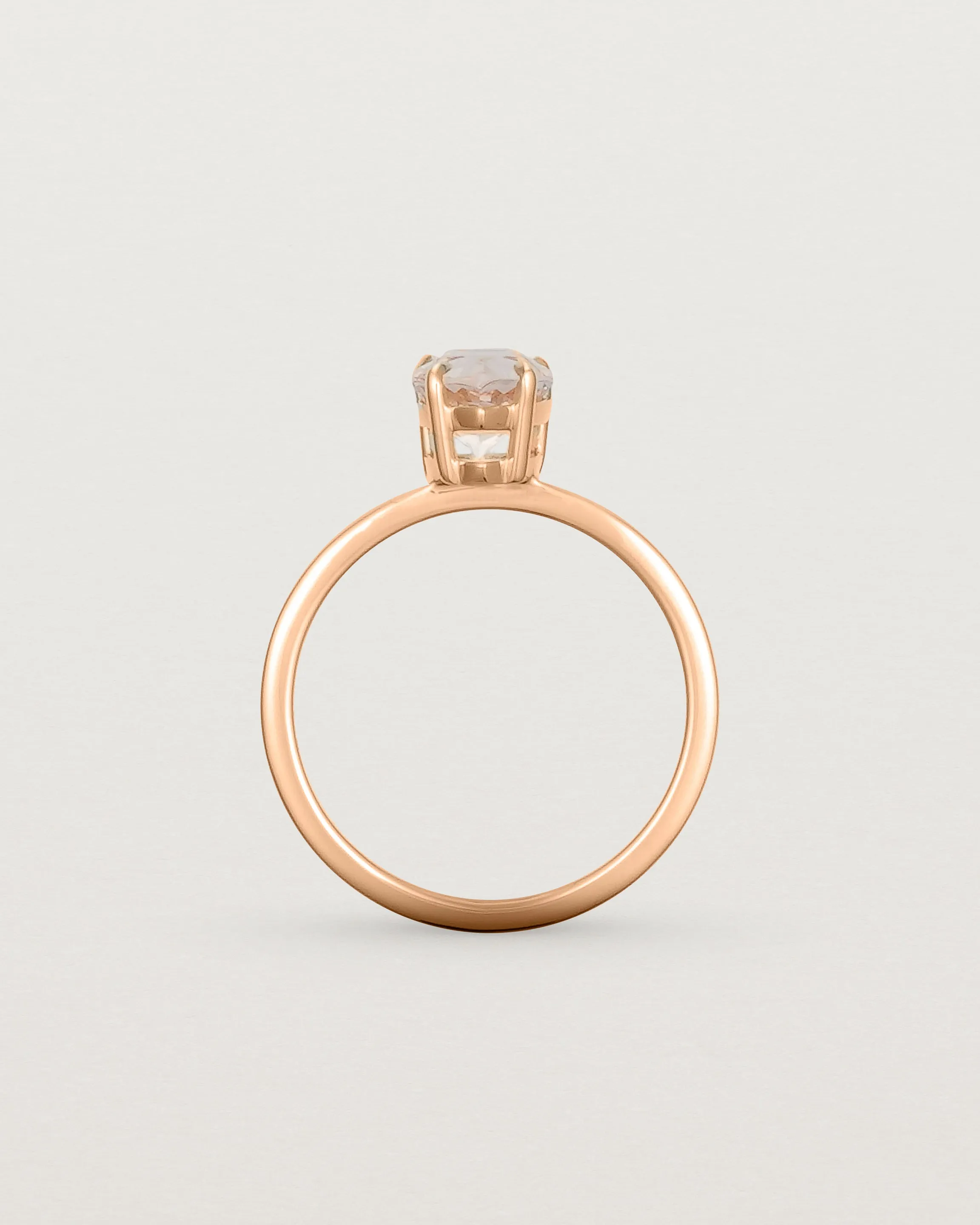 Una Pear Solitaire | Morganite