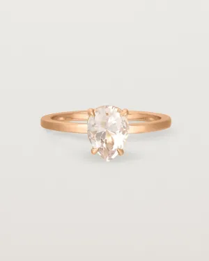 Una Pear Solitaire | Morganite