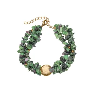 Vivacious Ruby - Zoisite Bracelet