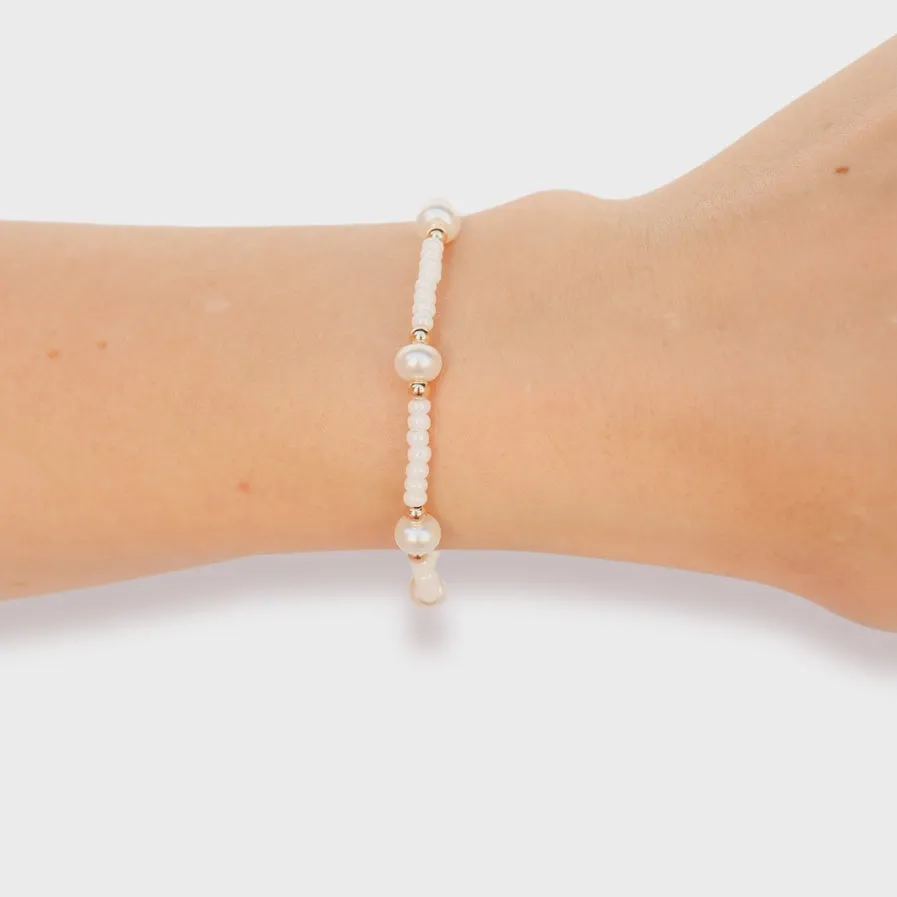 White Pearl Bracelet