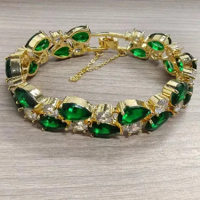 Wholesale Colorful Zircon Colorful Rose Gold Bracelet