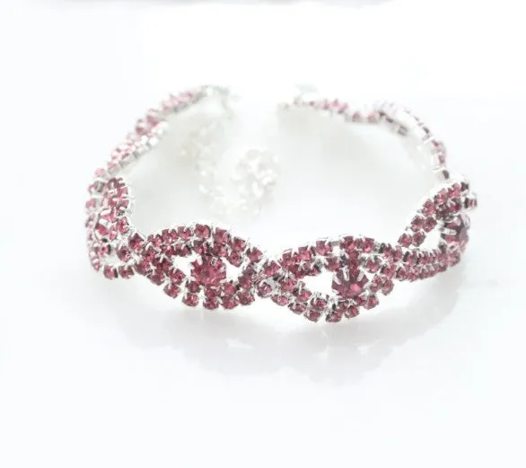 Wholesale Diamond Claw Chain Alloy Bracelets