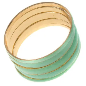 Wide Layered Bangle Bracelet
