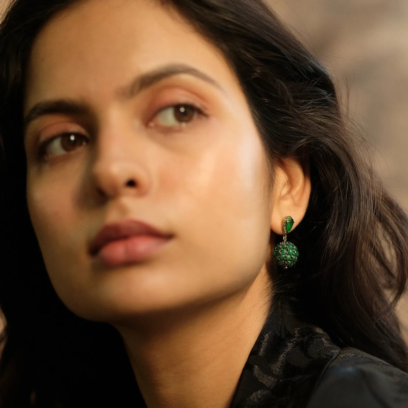 Willow Emerald Earrings