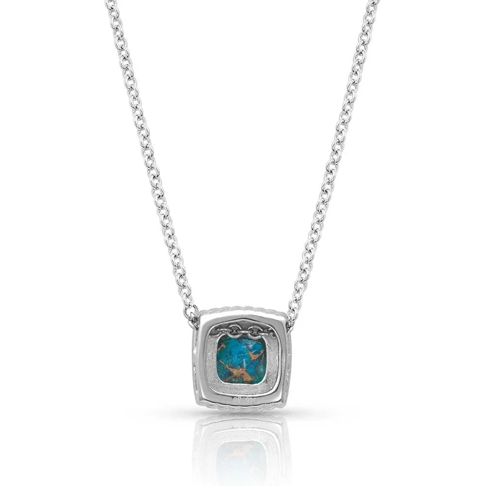 Women's Mountain Lakes Turquoise Necklace By Montana Silversmith KTNC4584