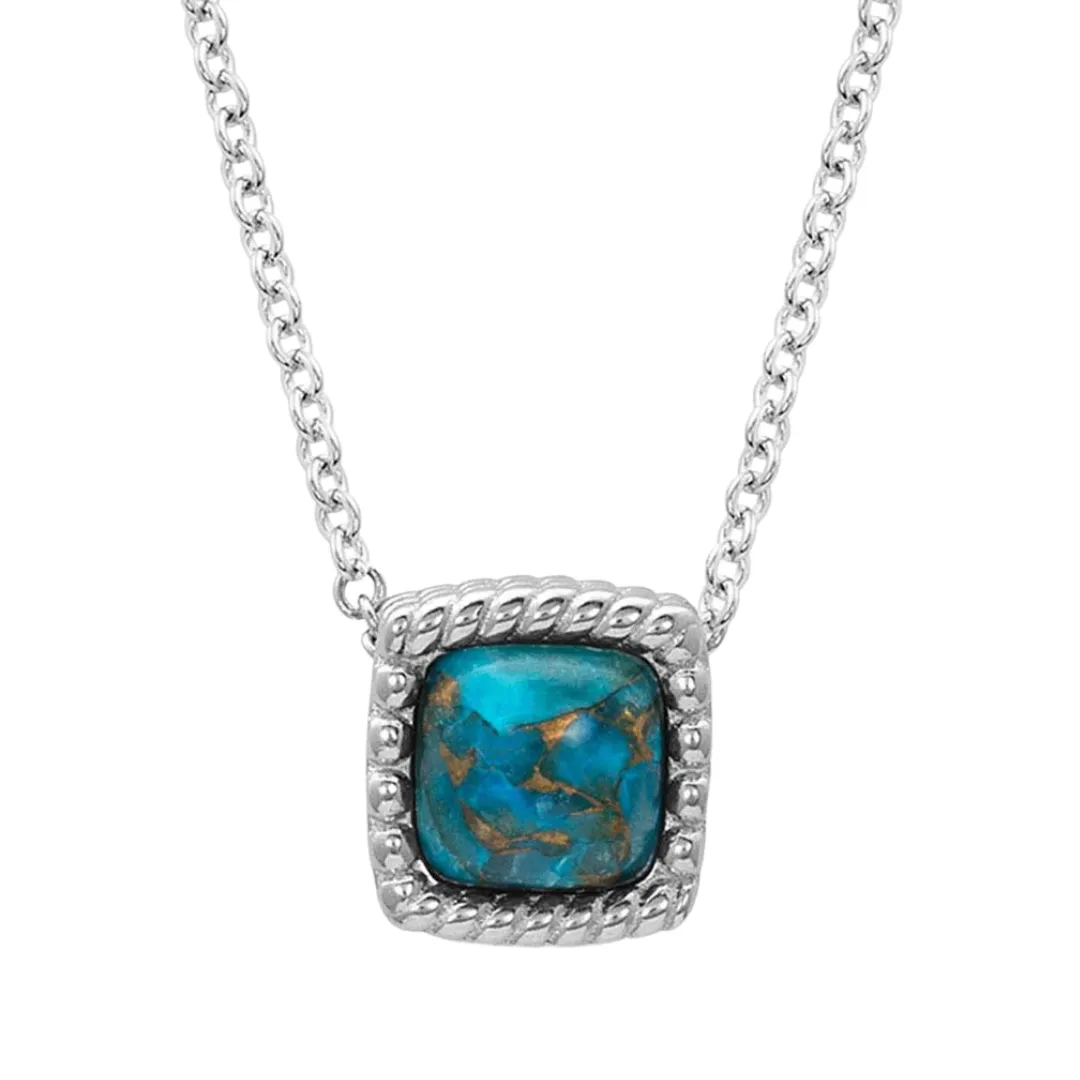 Women's Mountain Lakes Turquoise Necklace By Montana Silversmith KTNC4584