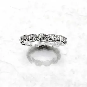 Womens Skull Wedding Band