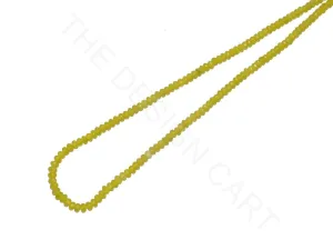 Yellow Round Faceted Jade Semi Precious Stones